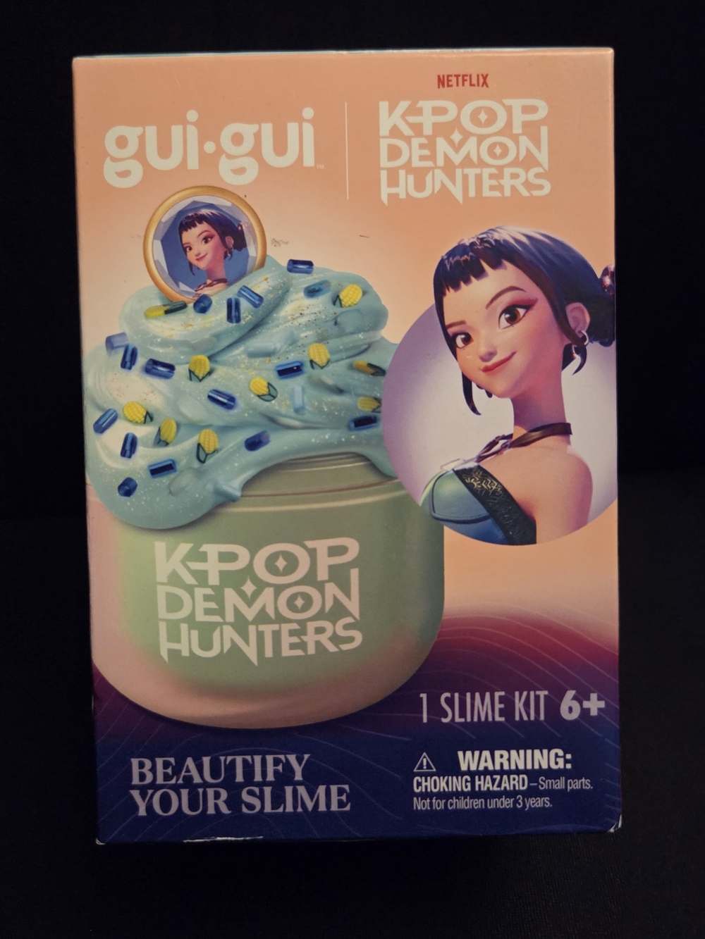 Gui·Gui K-POP Demon Hunters Zoey Clear Slime Kit Blue New